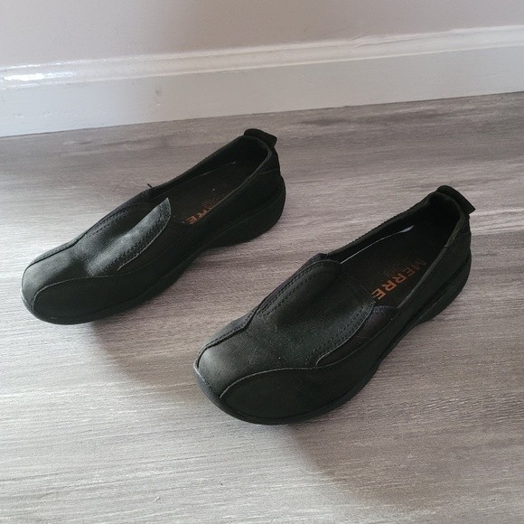 Merrell Shoes - Womens black Merrell Moc slip on shoes